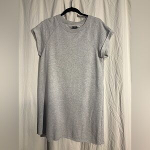 aerie Gray Short-Sleeve Sweatshirt Dress